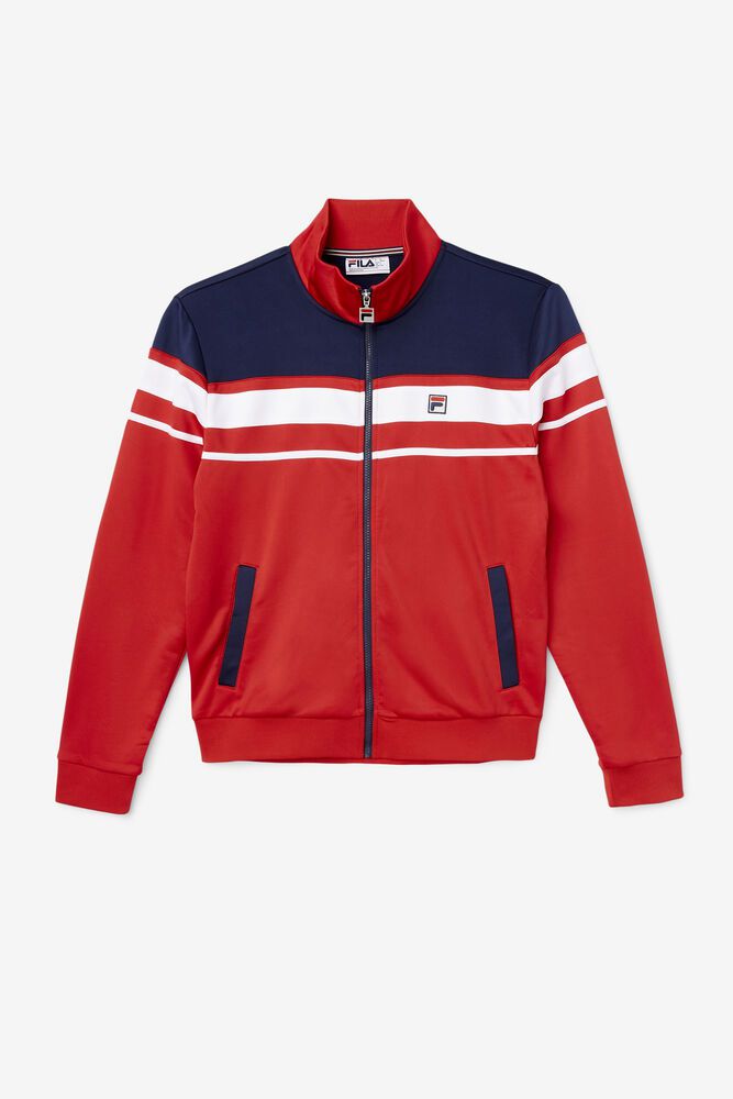 Fila Gordon Jacket Red/Navy/White - Mens - 08461SVJX